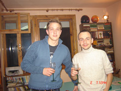 Red wine after the classes